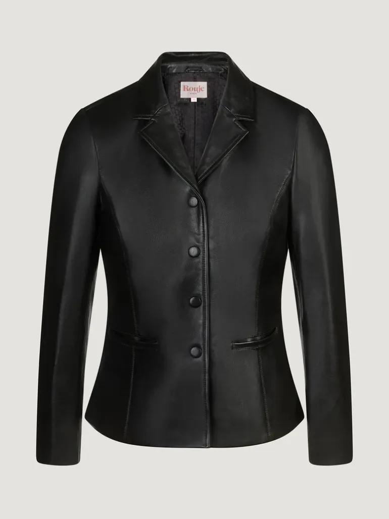 Manteaux & Vestes>Rouje Veste ULYSSE CuirNoir